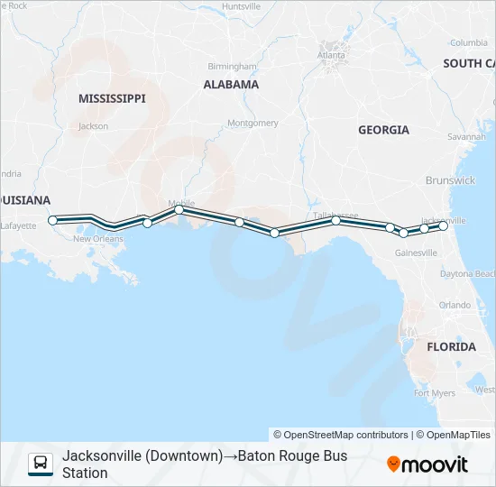 GREYHOUND US0760 Bus Line Map