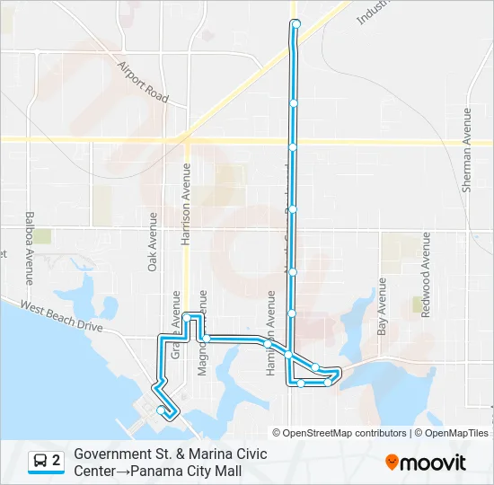 2 Bus Line Map