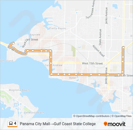 4 Bus Line Map