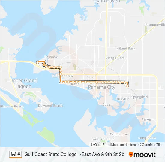 4 Bus Line Map
