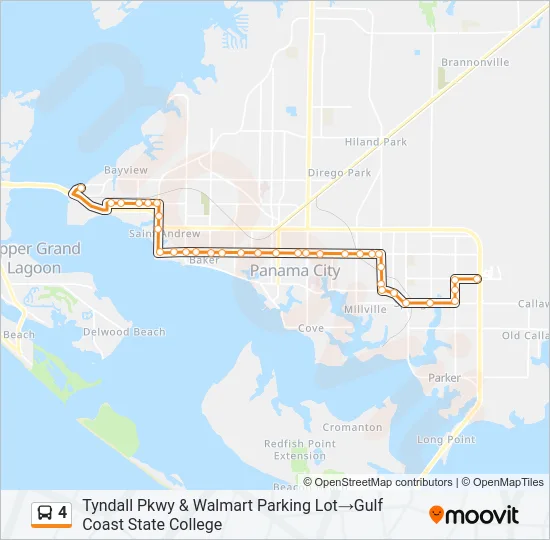 4 Bus Line Map