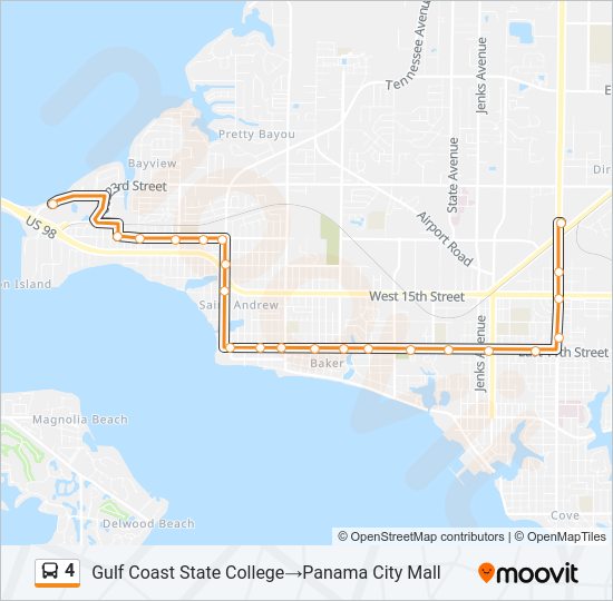 4 bus Line Map