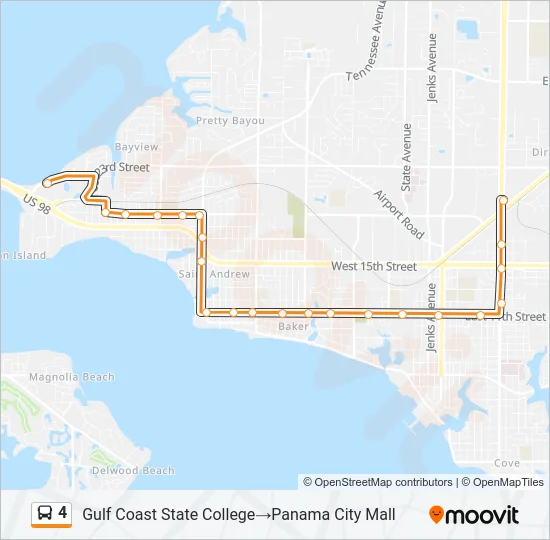 4 Bus Line Map