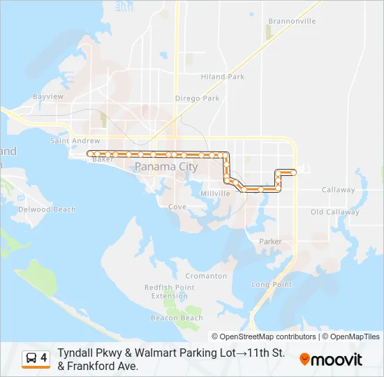 4 Bus Line Map