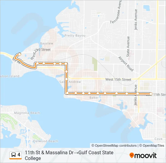 4 Bus Line Map