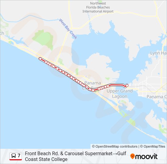 7 Bus Line Map