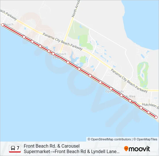 7 Bus Line Map