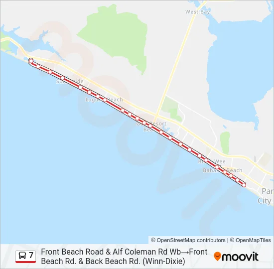 7 Bus Line Map