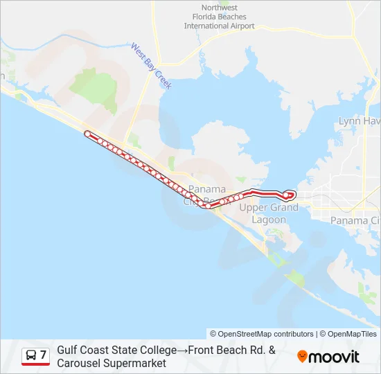 7 Bus Line Map