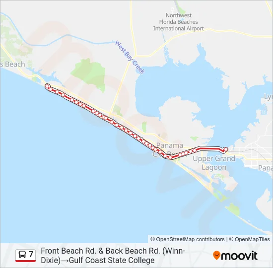 7 Bus Line Map