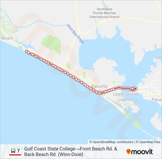 7 Bus Line Map
