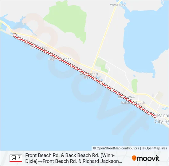 7 Bus Line Map