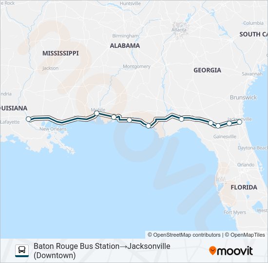 GREYHOUND US0760 Bus Line Map