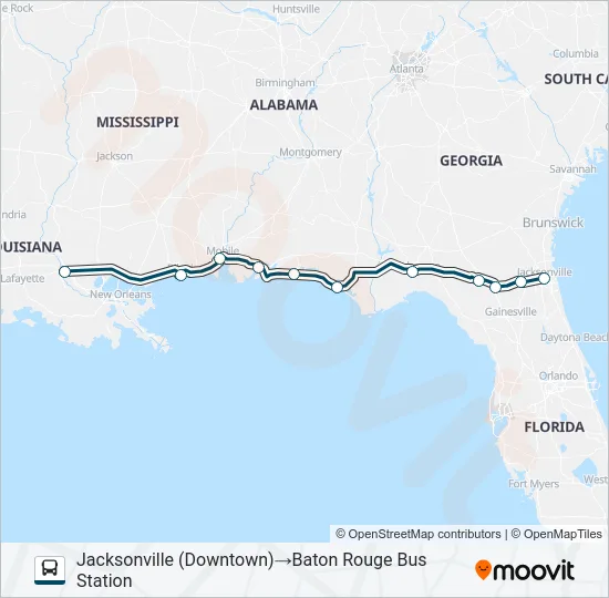 GREYHOUND US0760 Bus Line Map