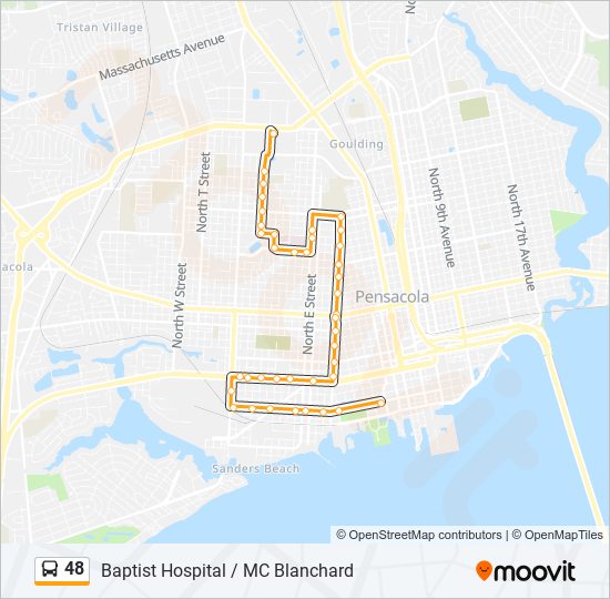 48 bus Line Map