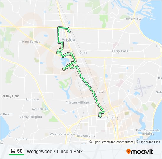 Mapa de 50 de autobús