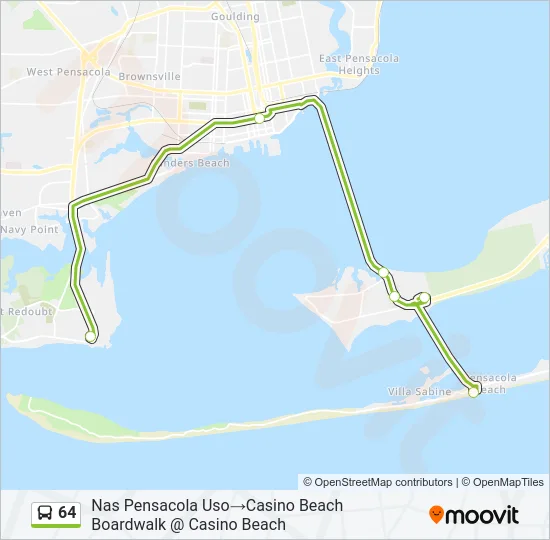 64 Bus Line Map