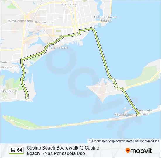 64 Bus Line Map