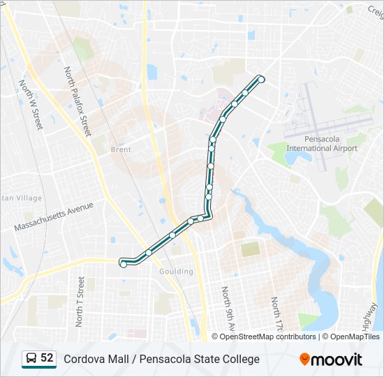 52 Bus Line Map