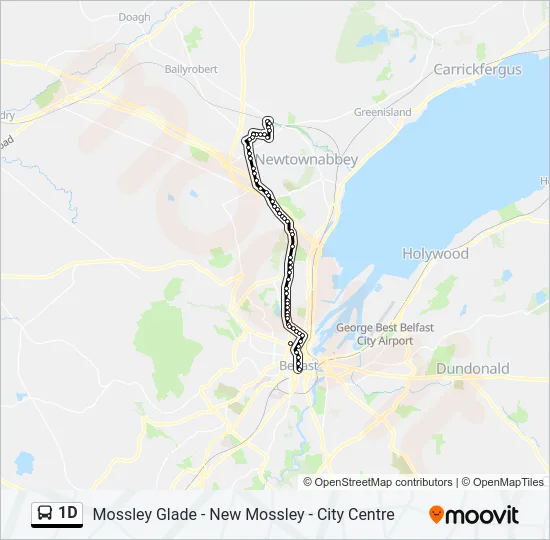 1D Bus Line Map