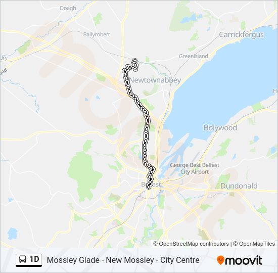 1D Bus Line Map