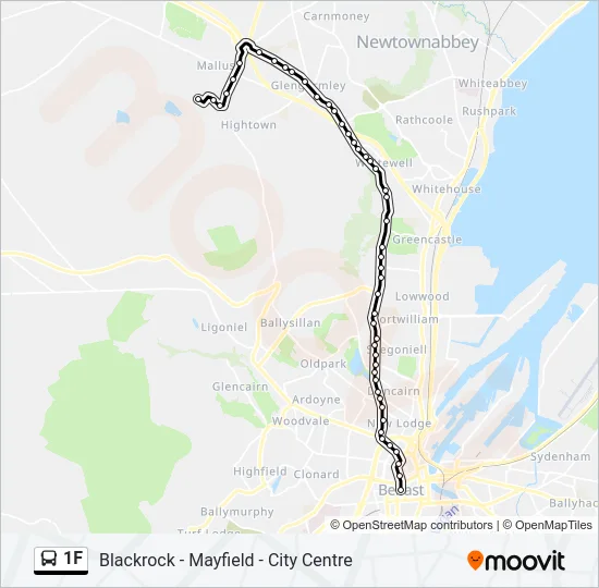1F Bus Line Map