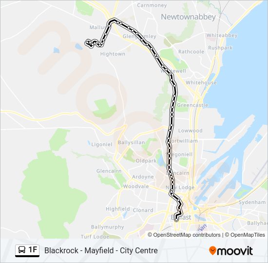 1F Bus Line Map