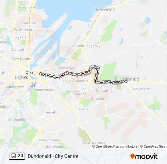 20 Bus Line Map