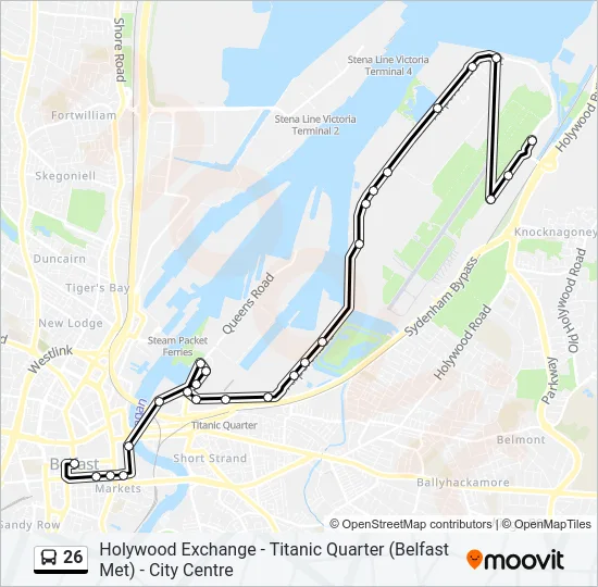 26 Bus Line Map