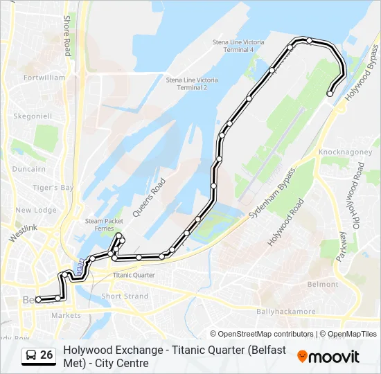 26 Bus Line Map
