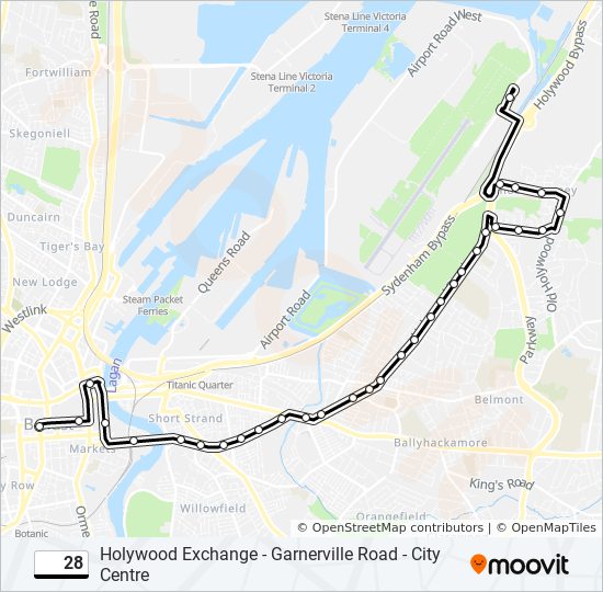 28 Route: Schedules, Stops & Maps - City Centre - Garnerville Road ...