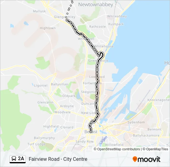 2A Bus Line Map