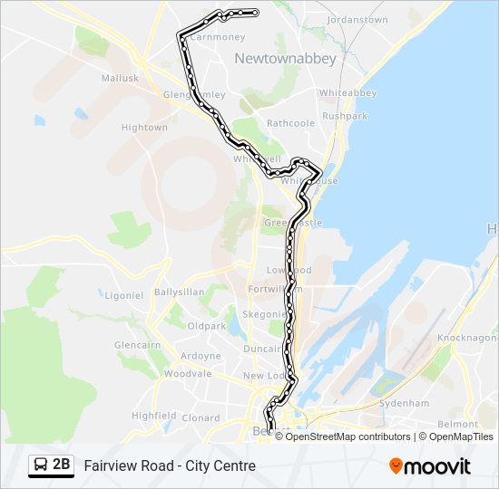 2B Bus Line Map