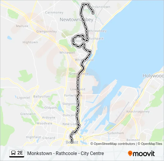 2E Bus Line Map