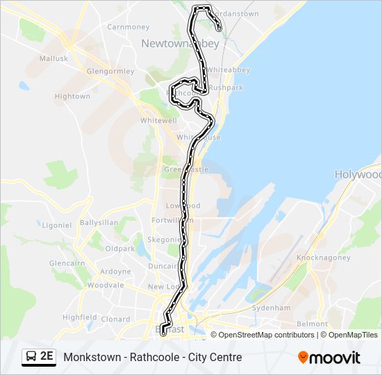 2E Bus Line Map
