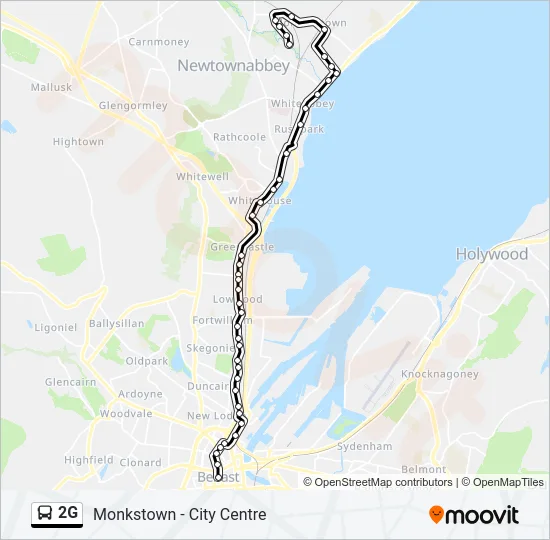 2G Bus Line Map