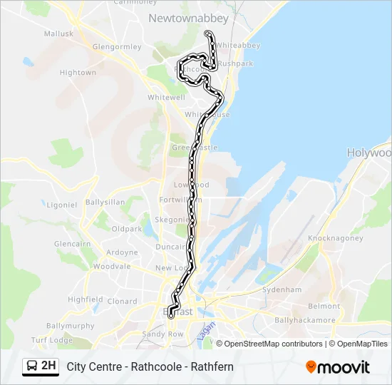 2H Bus Line Map