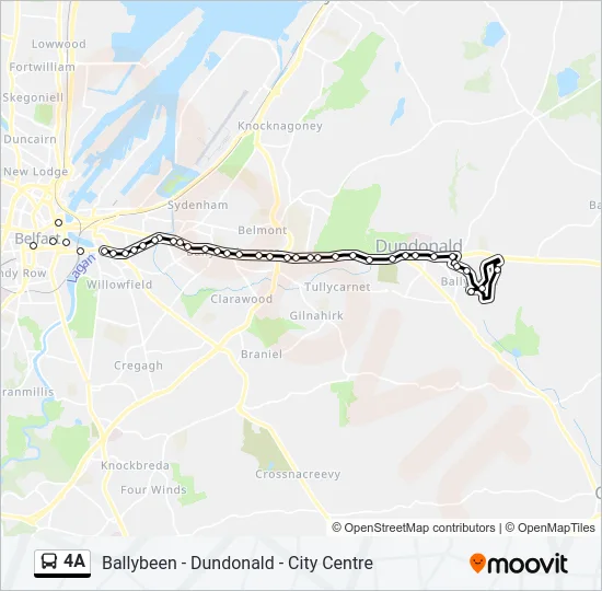 4A Bus Line Map