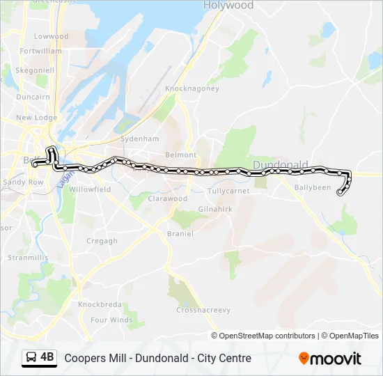 4B Bus Line Map