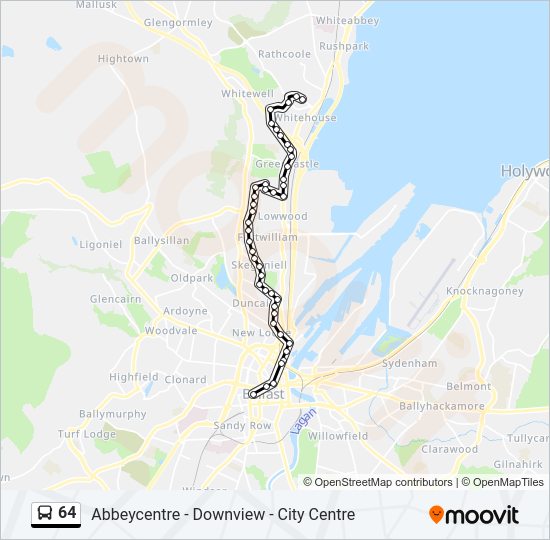 64 bus Line Map