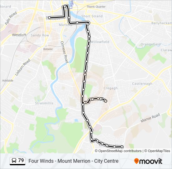79 Bus Line Map