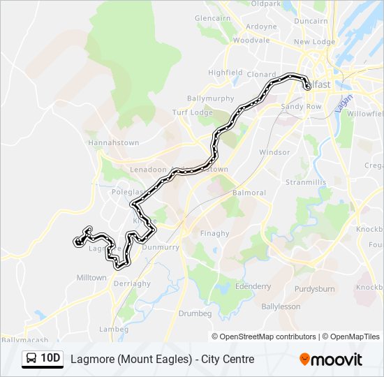 10D bus Line Map