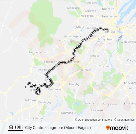 10D Bus Line Map