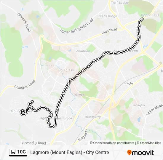 10G Route: Schedules, Stops & Maps - Lagmore (Mount Eagles) - City ...
