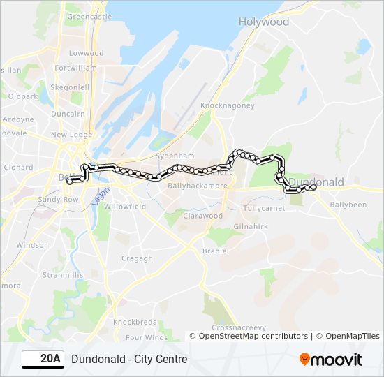 20A bus Line Map