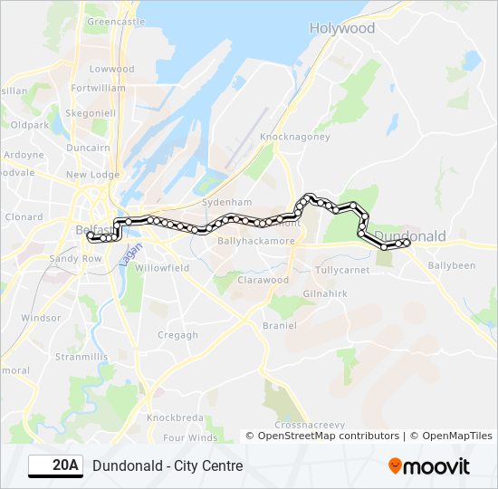 20A bus Line Map