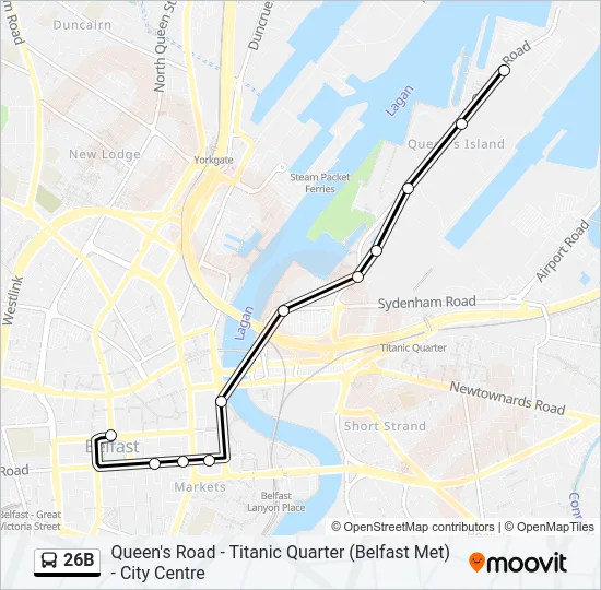 26B Bus Line Map