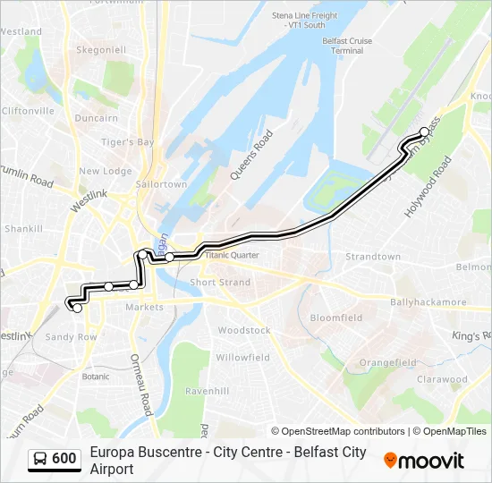 600 Route: Schedules, Stops & Maps - Europa Buscentre - City Centre ...