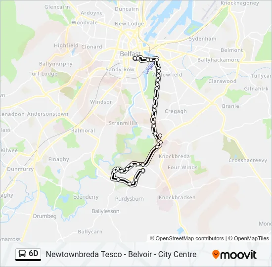 6D Bus Line Map