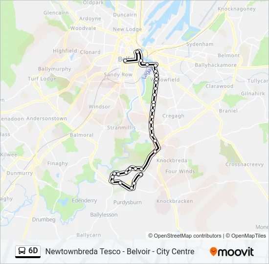 6D Bus Line Map